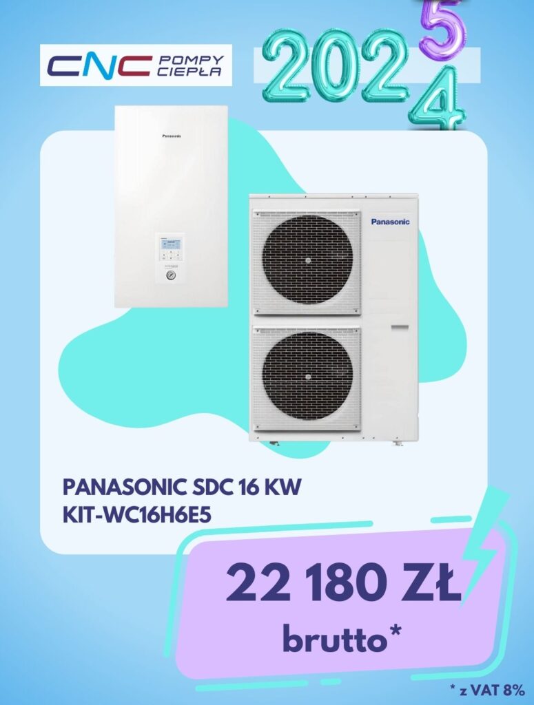 Pompa ciepła Panasonic AQUAREA HIGH PERFORMANCE 16 kW