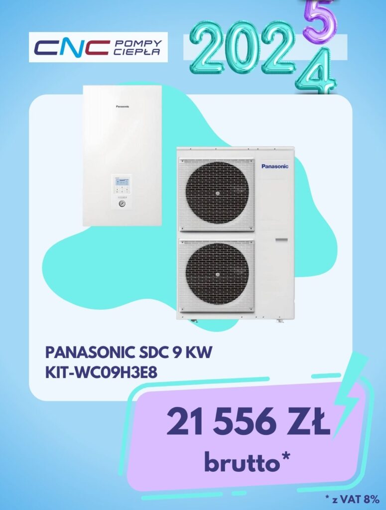 Pompa ciepła Panasonic AQUAREA HIGH PERFORMANCE 9 kW