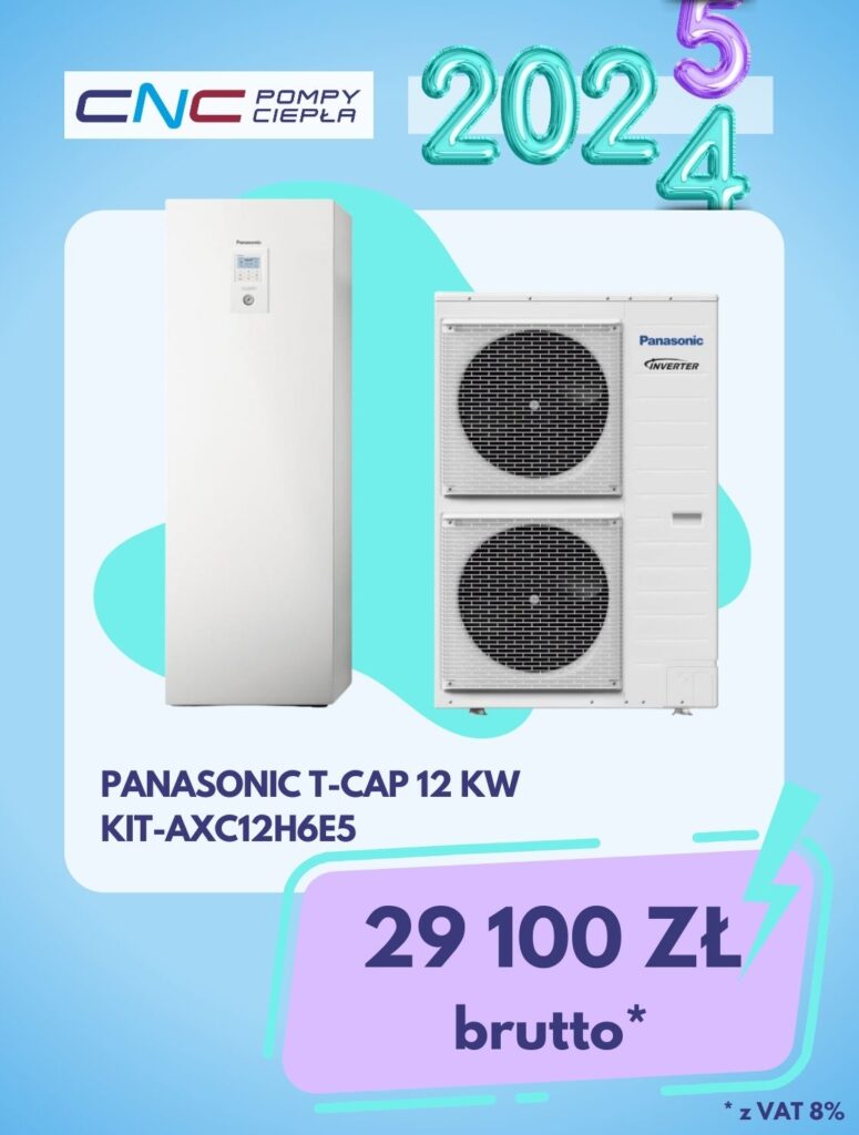 Pompa ciepła Panasonic AQUAREA T-CAP 12 kW