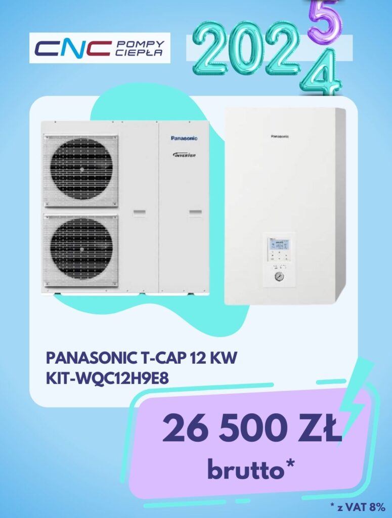 Pompa ciepła Panasonic AQUAREA T-CAP 12 kW