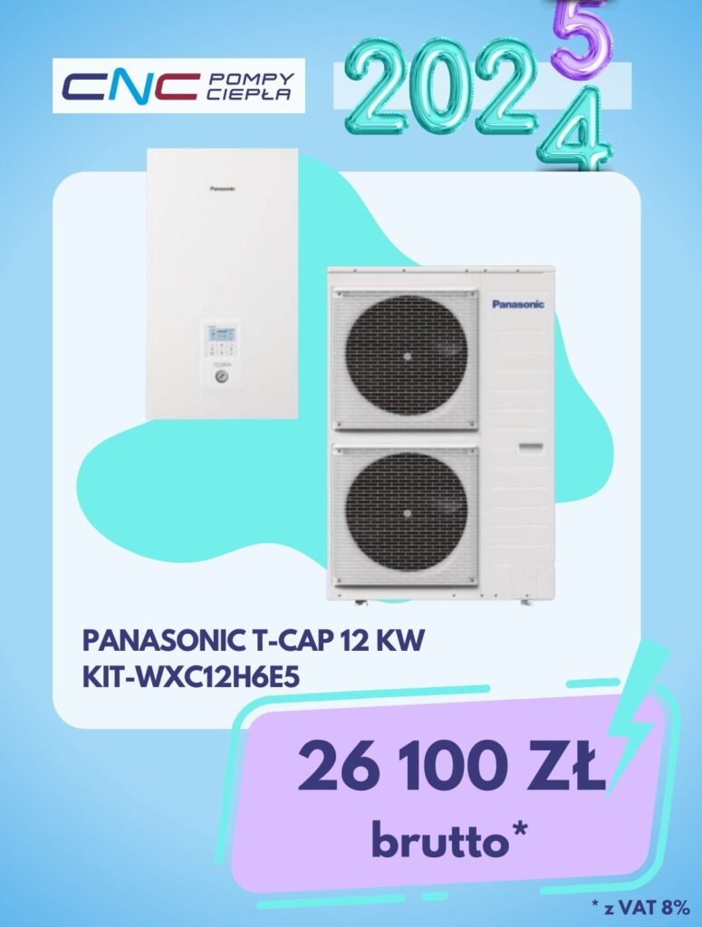 Pompa ciepła Panasonic AQUAREA T-CAP 12 kW