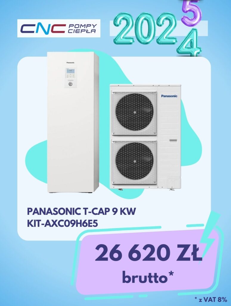 Pompa ciepła Panasonic AQUAREA T-CAP 9 kW