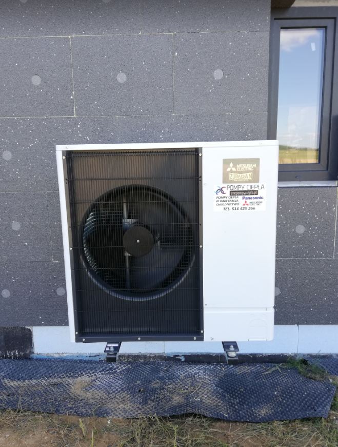 Pompa ciepła Mońki Mitsubishi Zubadan 8 kW
